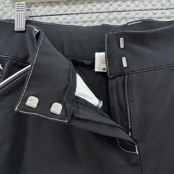 Piper by Smartpak Pants Womens 40R Black Equestrian Fitted Trouser Faux Suede - Picture 6 of 16